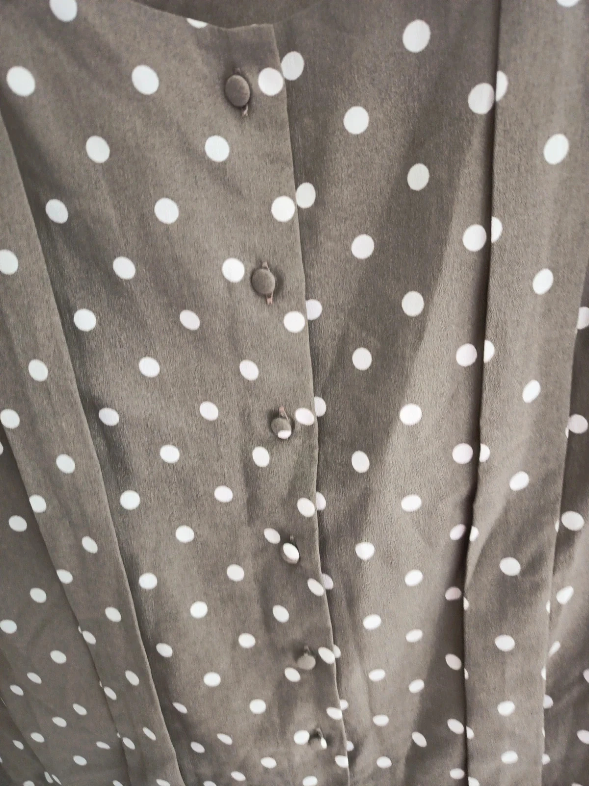 Grijze polka dot blouse H&M – photo 2